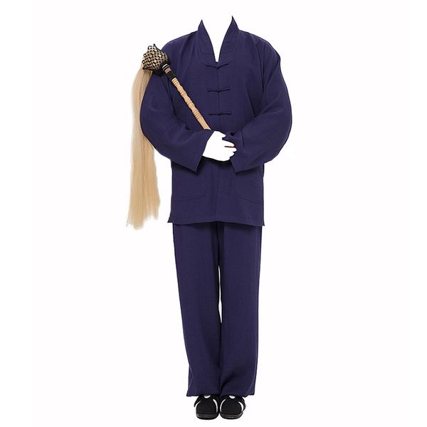 

2019 new blue black taoist suits dressgown taoism tai robe martial arts clothing cassock garments