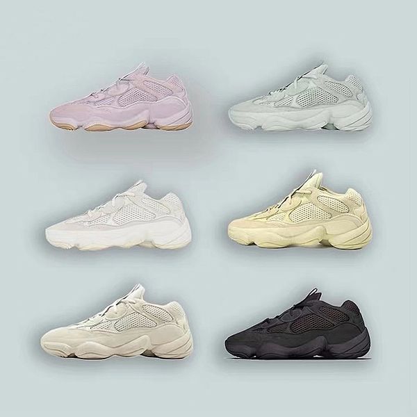 

2020 soft sneakers yezzy yezzys 500 vision stone desert rat 500 kanye running shoes bone white utility black salt super moon yel