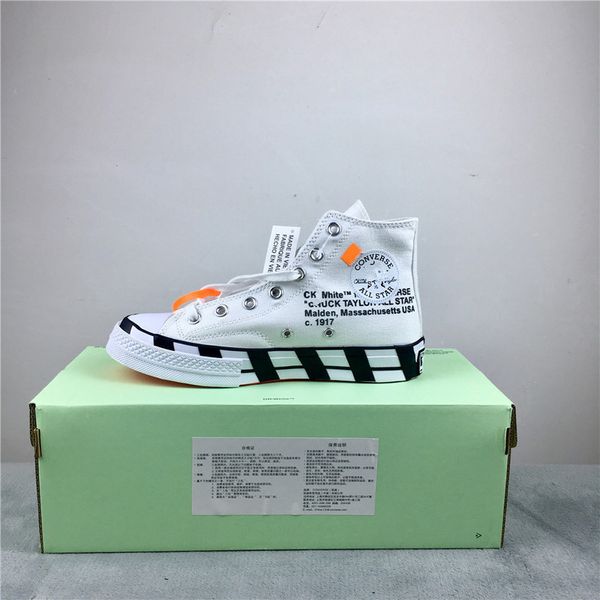 

2019 new off conver canvas shoes all white blue chaussures zapatos men women running shoes 1970s star sneakers 36-45, Black