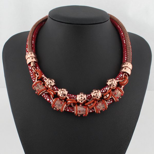 

2015 new fashion jewelry necklace multicolor flower cotton double knit collar young girl's favorite necklace wholesale hot, Silver