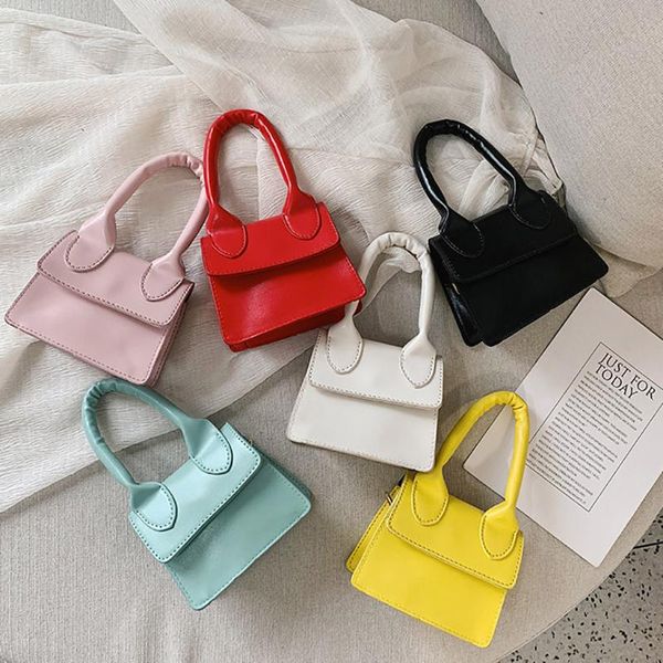

handbags bags children simple contrast color crossbody shoulder tote bag coin purse for child kids gift torebki