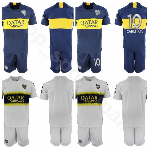 

18 19 ea on boca junior occer 32 carlo tevez jer ey et 5 fernando gago 10 edwin cardona football hirt kit uniform cu tom name number