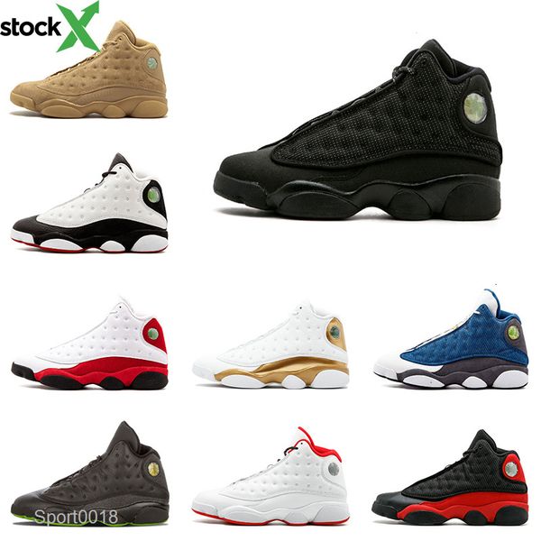 

wholesale 13s mens basketball shoes black cat bred chicago history of flight hyper royal wheat 13 trainers sneaker men sports shoe size 8-13