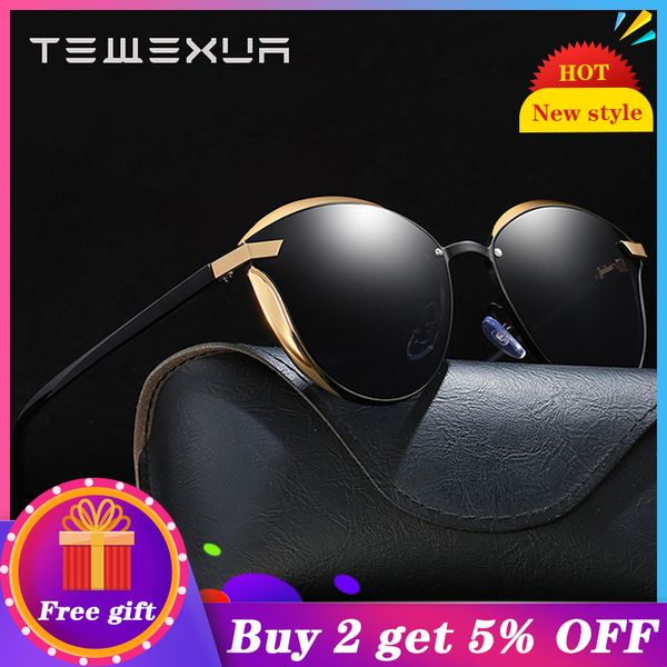 

tewexua brand new style summer polarized cat's eye sunglasses men women driving sports leisure fashion sunglasses uv400 eye wear, White;black