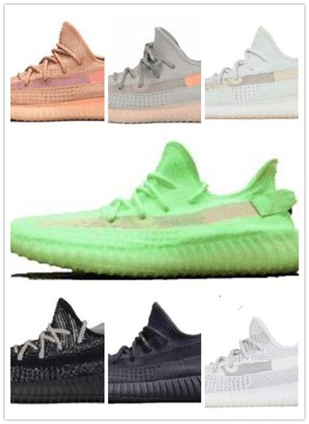 

2019 V2 GID черный статический канье уэст глина гиперпространство V2 TRFRM кроссовки с ко