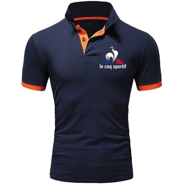 

Summer T Shirts Polos Printed Men Tops Tee Short Sleeve Black White Casual Polos for Men