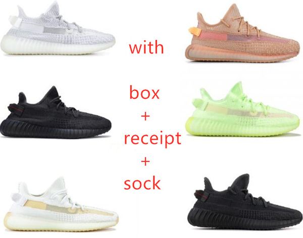 

2019 kanye v2 emi frozen yellow black antlia ynth lundmark clay true form with box running hoe trainer neaker hipping