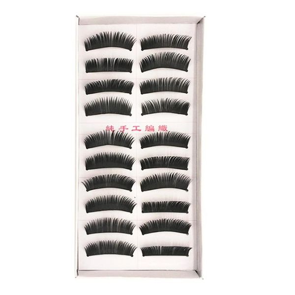 

10 pairs/lot long false eyelashes makeup natural fake thick black eye lashes long eye makeup eylash extension tool
