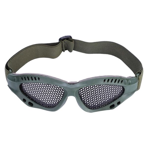 

outdoor camping tactical metal mesh glasses game safety eyes protective glasses goggles eyewear with adjustable strap #40