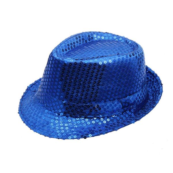 

kancoold 2018 летняя мода унисекс sequined джаз fedoras шляпа плоский край широкий доверху strawhat cap вс соломенная шляпка диапазона sunha, Blue;gray