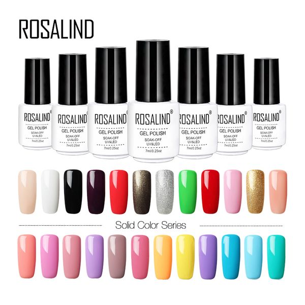 

rosalind gel 1 pure color series gel nail polish set for manicure polishing for varnish primer semi permanent nail art