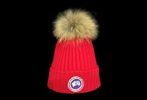 

2019 new luxury canada mens designer hats gorros bonnet winter beanie knitted wool hat plus velvet cap skullies thicker mask fringe beanies, Blue;gray