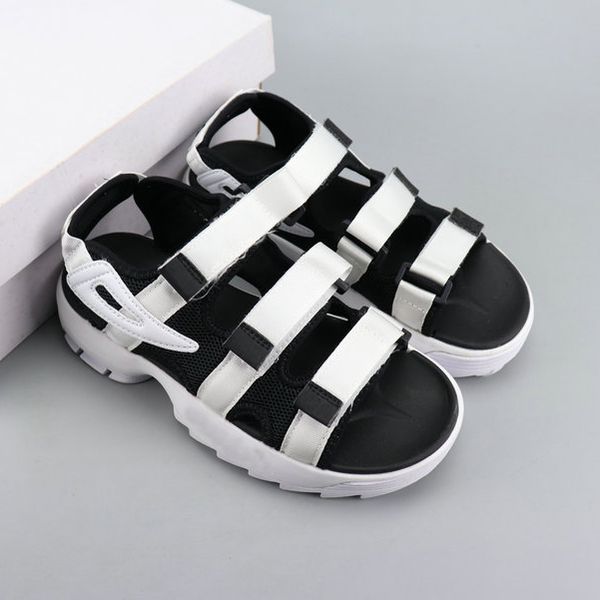 

designer riveted sports sandals luxury diamond brand male and womens leisure sandals fashion leather outdoor beach man women lll, Black