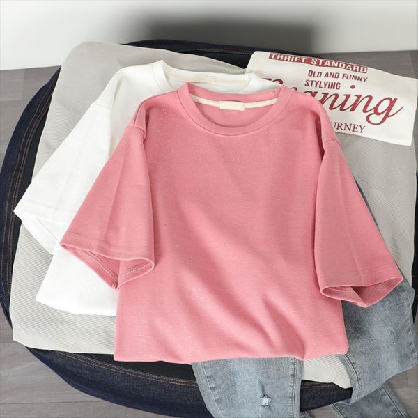 

t-shirt short sleeve loose casual students all-match women's t-shirt women's short sleeve loose casual fashion students all-match, White