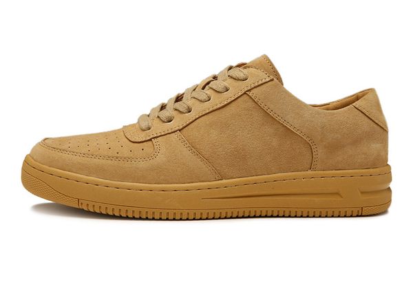 

yellow men women shoes outdoors trainers sneakers with box leather shoes size 36--45