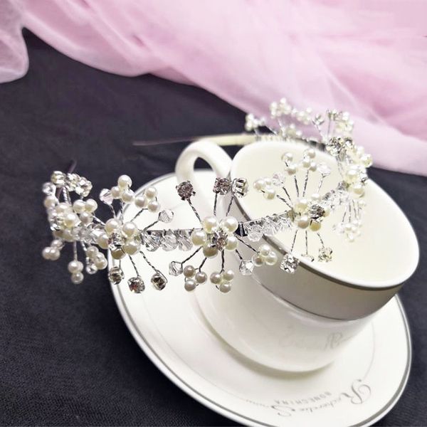 

beautiful crystal glass drill bride hoop10