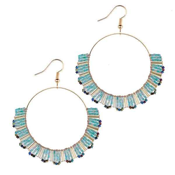 

бусины мотаться большой круг кулон серьги ювелирных подарков для женщин девушки n58f, Silver