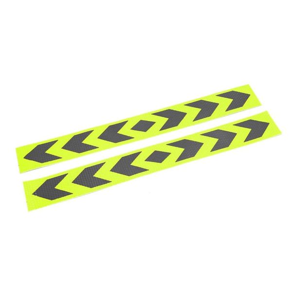 

uxcell 2pcs black yellow car body self adhesive reflective sticker arrows pattern strip