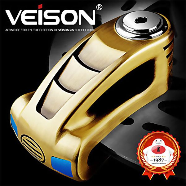 

veison safety disk lock bicycle anti-theft motorcycle scooter rotor brake waterproof padlock motorcycle disc brake lock dx15