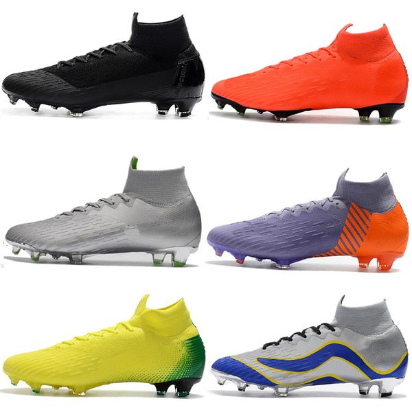 

mercurial superfly soccer shoes for cr7 ronaldo kj vi 360 fg mens football boot ronaldo men soccer cleats size 39-46