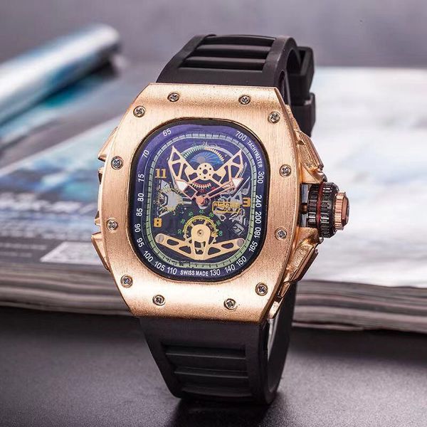 

лучшие качества мужские часы montre ьотте силиконовой лентой кварцевые наручные часы человек мода водонепроницаемый спорт роскошные мужчины, Slivery;brown