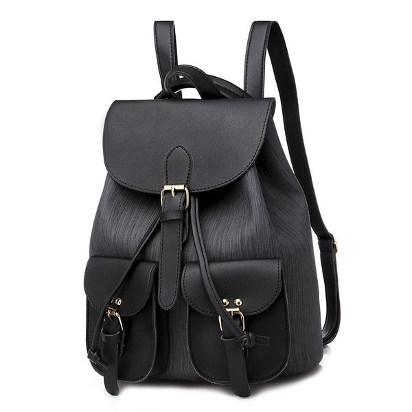 

fashion women backpack female soft leather book school bags for teenage girls travel back pack rucksacks