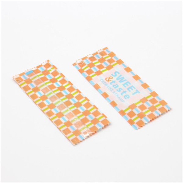 

200pcs/lot candy bag sweet taste letter lattice design homemade nougat candy wrapper party wedding decor sugar packaging paper