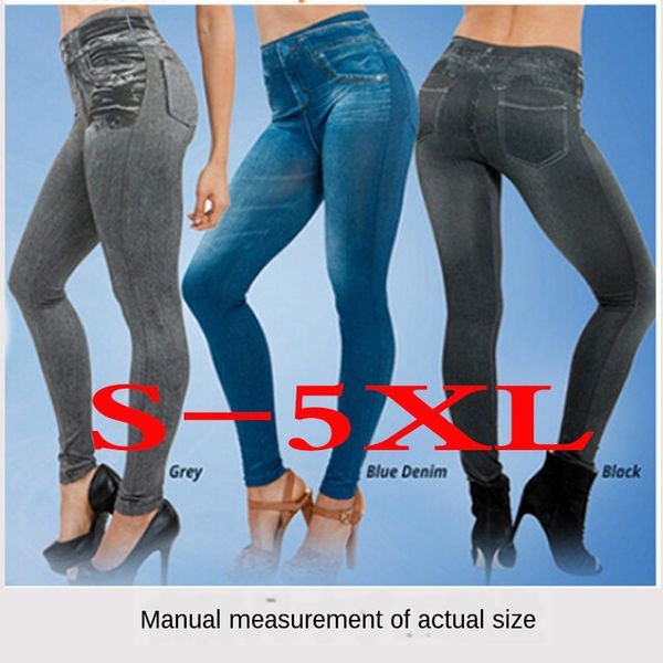 

womens running yoga corset imitation jeans leggings seamless yoga pants, White;red