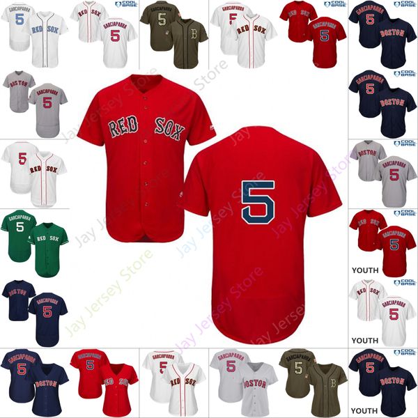 

Custom Boston 5 Nomar Garciaparra Red Sox Jerseys Cool Base Flexbase Home Away All Stitched White Black Red Grey Men Women Youth Cheap
