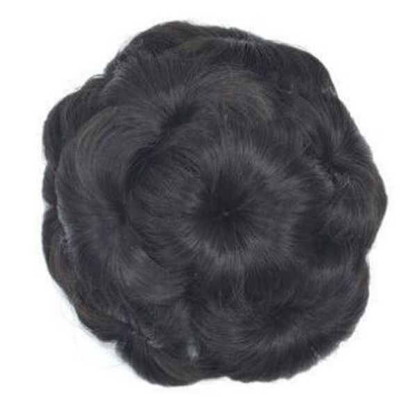 004 Synthetic Hair Chignon Black Brown 30g Bun Chignon Elastic