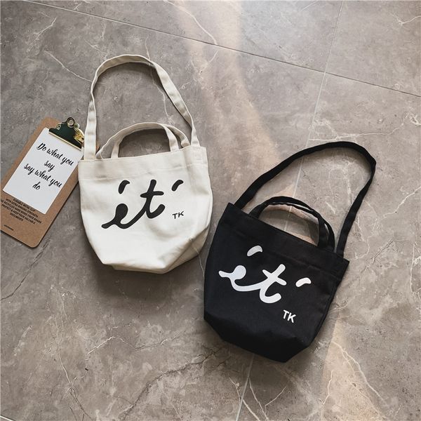 

children's single-shoulder bag 2019 spring new style casual simple lettered bag korean-style literature and art young student's