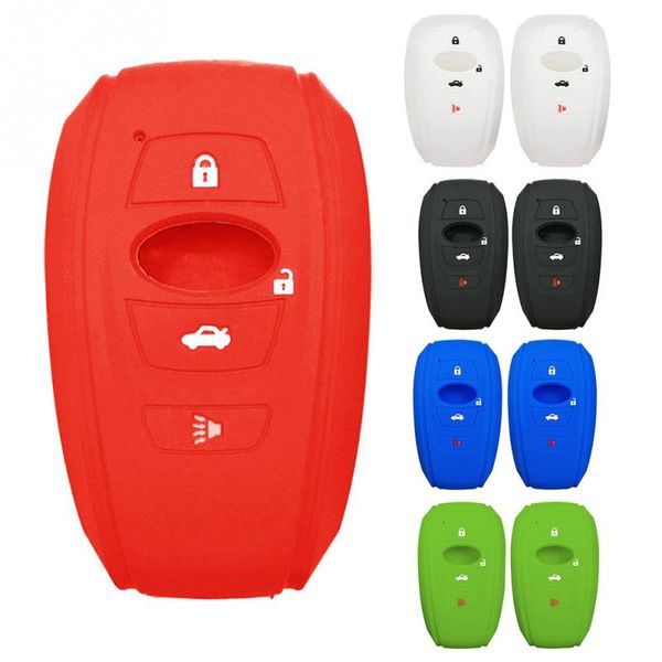 

2pcs 4 buttons car key silicone case protection bag rustproof soft key fob cover for control
