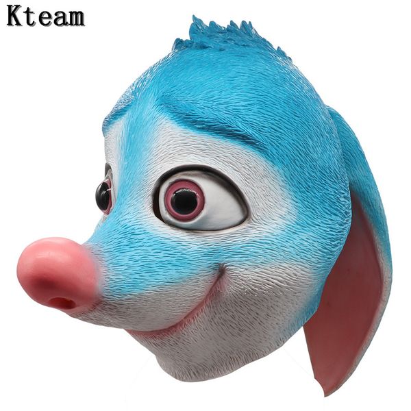 

new funny lovely halloween party cosplay animal latex rabbit mask bunny mask disguises of rabbits face head mask