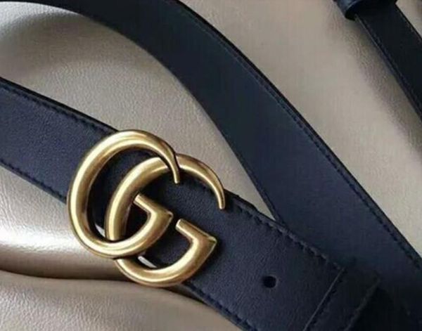 

20fashion designer with men and women with large smooth buckle leather belt men and women luxury belt 2.0 cm,3.0 cm,3.4 cm,3.8 cm wide bla, Black;brown