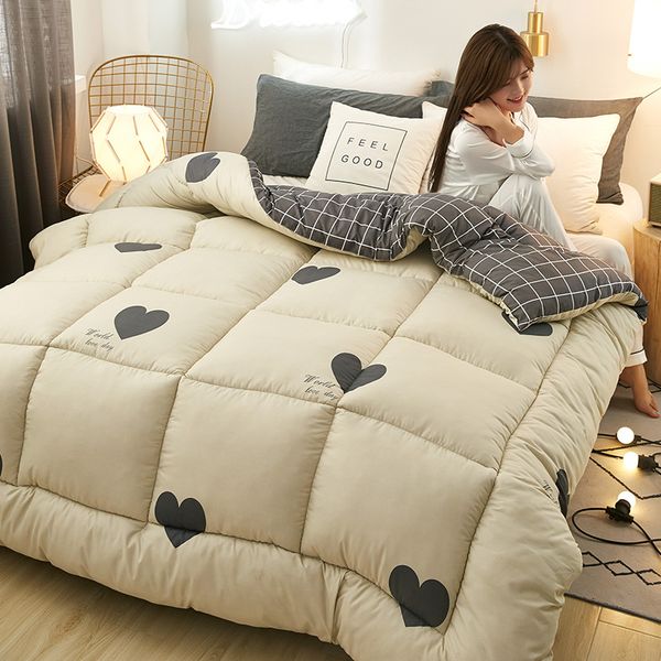 

новые моды утолщение зима стеганое 180x220cm зима одеяло мультфильм printting теплый утолщенные мытый одеяло cf