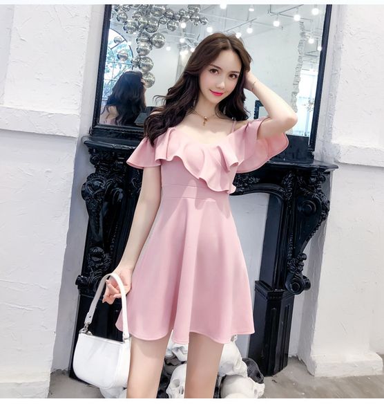 

vestido de festa ukraine plus size time-limited vadim maxi dress women 2019 summer new fashion slim female, Black;pink