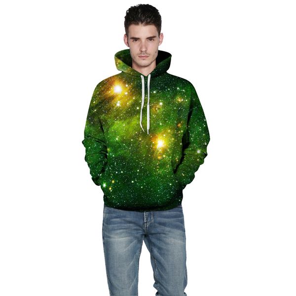 

fashsiualy hoodies men 2019 autumn sweatshirts brand male long sleeve 3d printed galaxy big size moletom masculino, Black