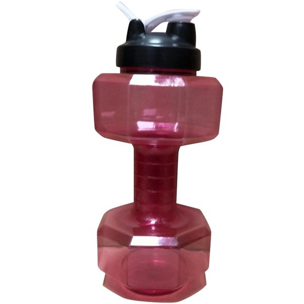 

ad-2.5l multifunctional dumbbell-shaped plastic sports bottle plastic fitness sports equipment