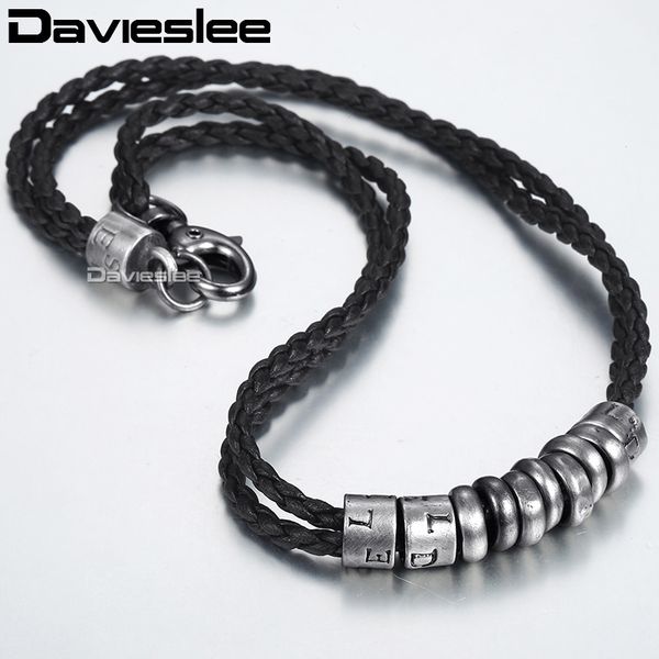 

metal surfer man made leather rope mens necklace chain wholesale fashion gift jewelry lp100, Golden;silver