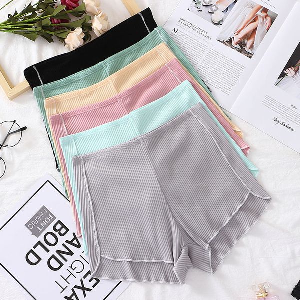 

new fashion bottom cotton safety short pants female shorts pants summer thin short tights women underwear, Black;pink