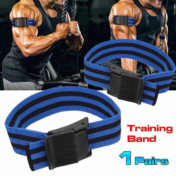 

1 pair bfr training fitness gym bands blood flow restriction occlusion bandage sports exercise bodybuilding biceps bands belts