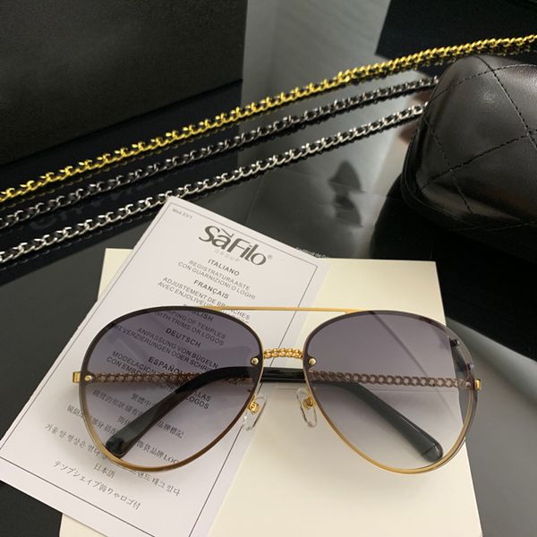 

new designer sunglasses for women fashion brand uv protection sunglasses full frame eyewear sunglasses gold frame, White;black