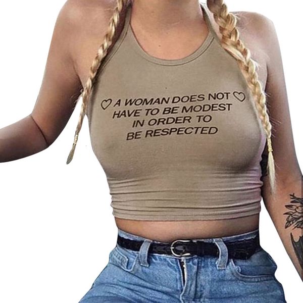 

crop топов топов для женщин sexy бретелек женщины 2019 письма печати рубашки camis женщины вскользь лето топы дама рукава tee yl, White