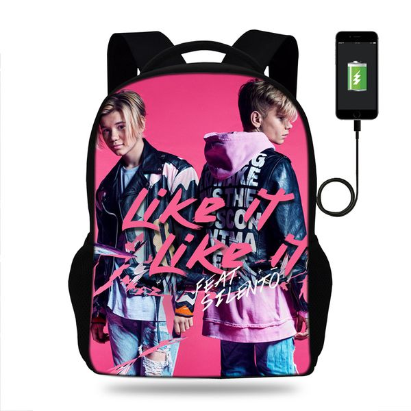 

new arrival marcus martinus backpack usb for teens student bookbags back to school travel gift bag men boys bagpack