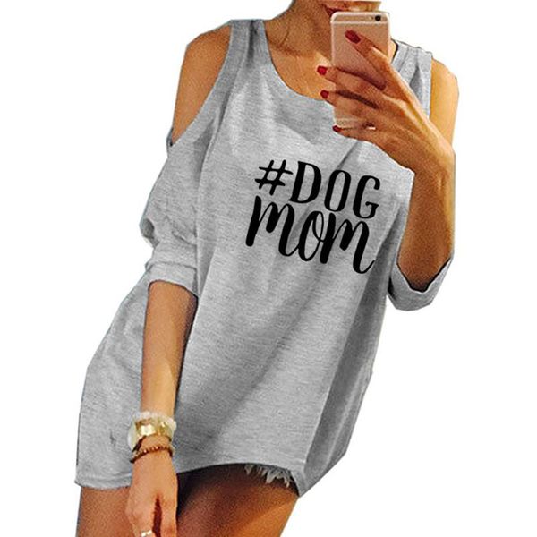 

new fashion dog mom print harajuku tshirt t shirt female tumblr funny cute rock japan drop shipping, White