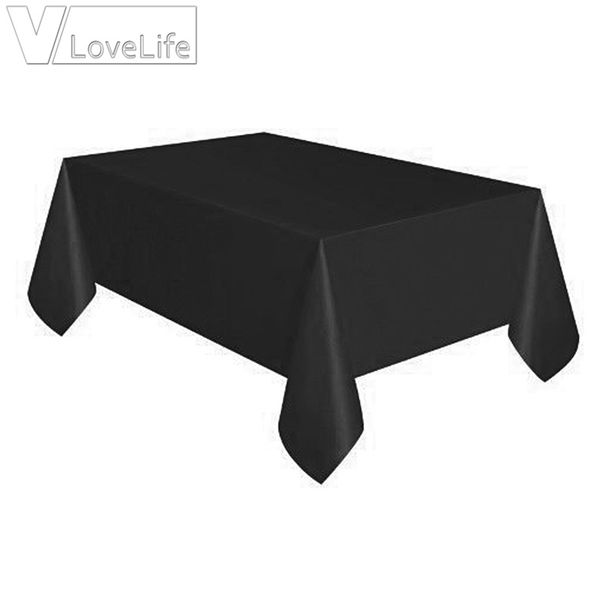 

137cmx274cm одноразовых скатерти solid color скатерть посуда для свадебного день рождения нового года christmas party decor