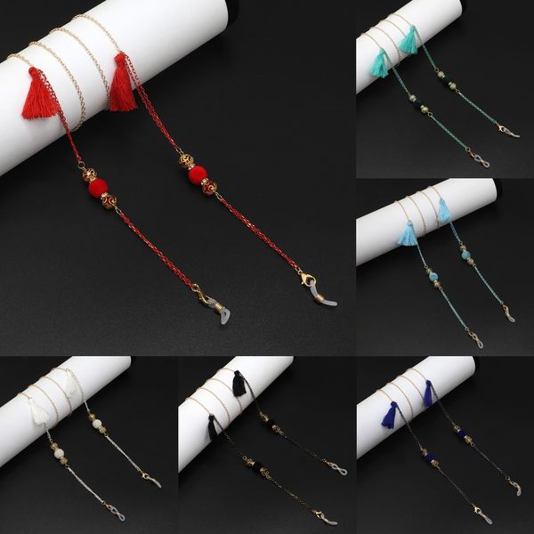 

yppow colorful multi-element simple multi-color frosted tassel beads handmade chain colorful multi-element simple multi-color frosted tassel
