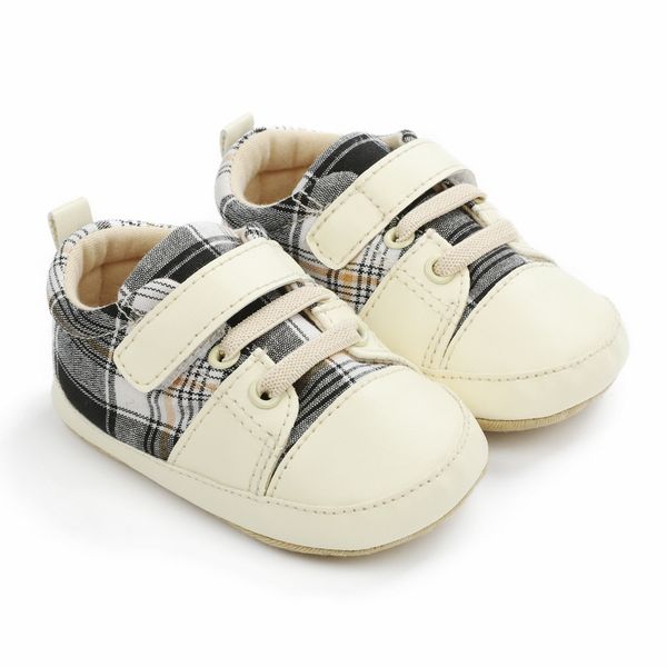 

baby shoes newborn baby girl boys causal bow anti-slip shoes plaid patchwork soft sole sneakers prewalker 0-12 months