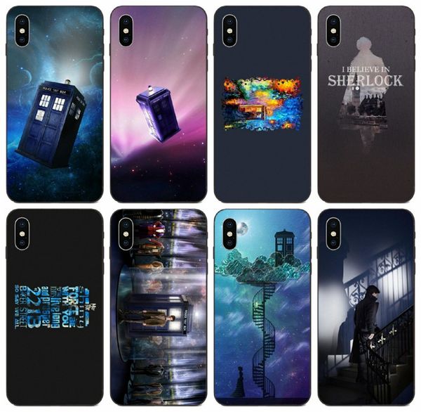 

[tongtrade] sherlock 221b tardis doctor who case for iphone 11 pro max x xs 8s 8 7s 7 6 plus galaxy a20 a20e a20s sony xperia z custom case