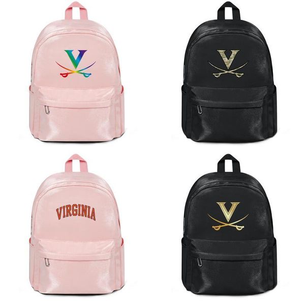 

вирджиния кавальерс баскетбол золотой логотип моды пояса wool, плечо рюкзак, дизайн прохладно персонализированные долговечную и удобную стро